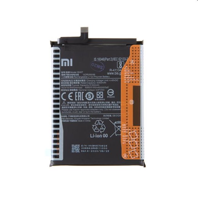 Xiaomi Eredeti akkumulátor Poco X3 számára (5160mAh) Xiaomi Eredeti akkumulátor Poco X3 számára (5160mAh)