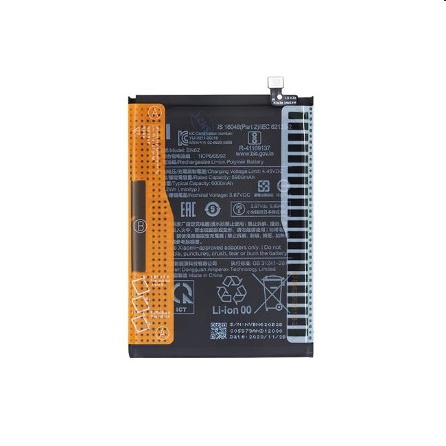 Eredeti Akkumulátor for Xiaomi Redmi Note 9 és Redmi 9T (6000mAh) Eredeti Akkumulátor for Xiaomi Redmi Note 9 és Redmi 9T (6000mAh)