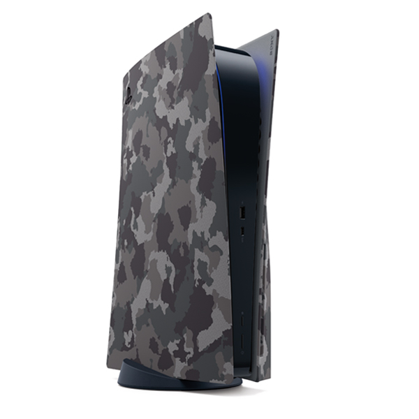 Konzolborítás PlayStation 5, szürke camouflage