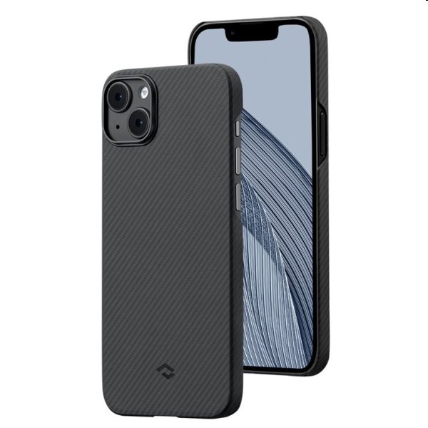 Tok Pitaka MagEZ 3 600D for Apple iPhone 14, fekete/szürke Tok Pitaka MagEZ 3 600D for Apple iPhone 14, fekete/szürke