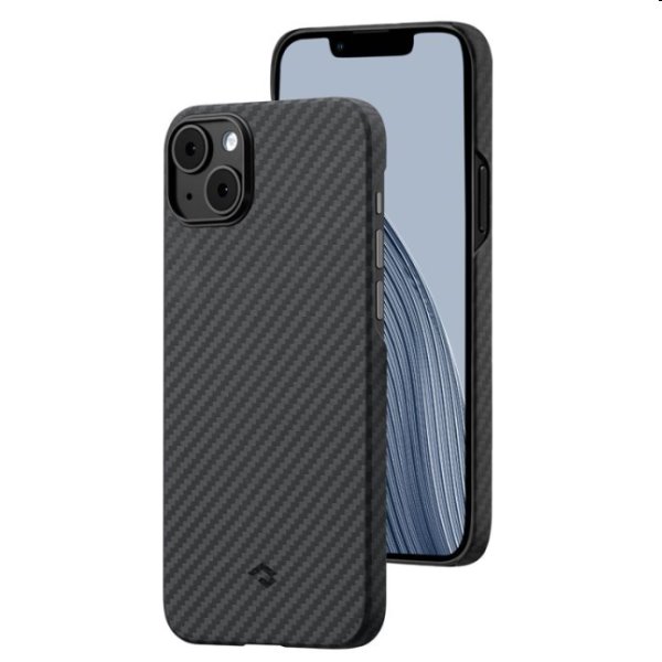Tok Pitaka MagEZ aramidszálakból for Apple iPhone 14,fekete/szürke Tok Pitaka MagEZ aramidszálakból for Apple iPhone 14,fekete/szürke