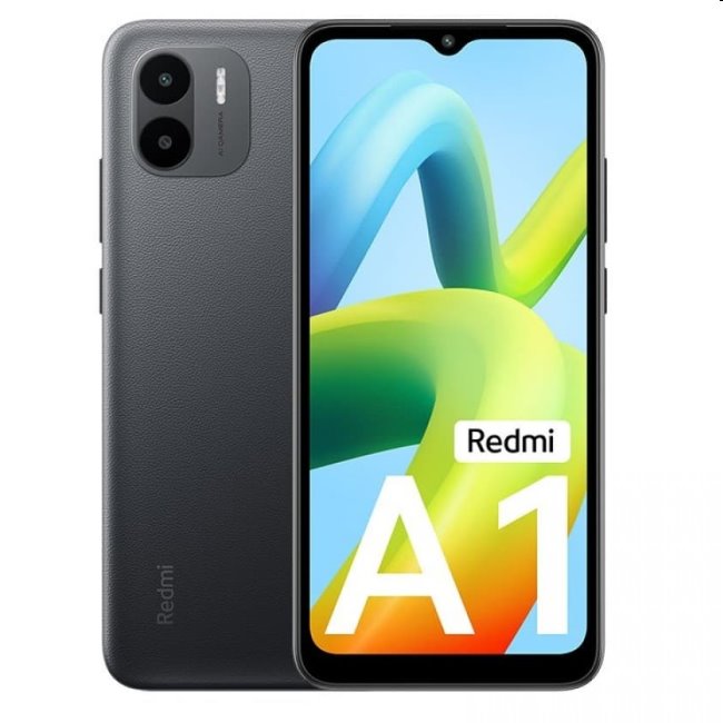 Xiaomi Redmi A1, 2/32GB, black, B osztály - használt, 12 hónap garancia