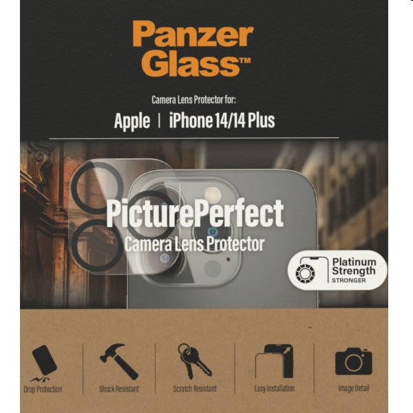 PanzerGlass védőtok fényképezőgép lencséjére for Apple iPhone 14/14 Plus