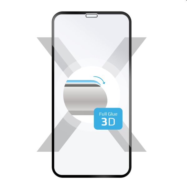 FIXED 3D Edzett védőüveg for Apple iPhoneX/XS/11 Pro, fekete