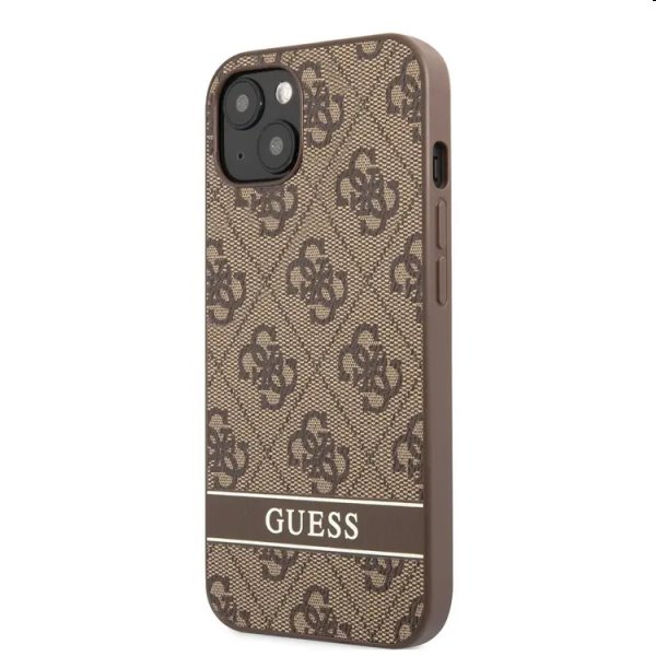 Guess PU 4G Stripe for Apple iPhone 13 mini, barna