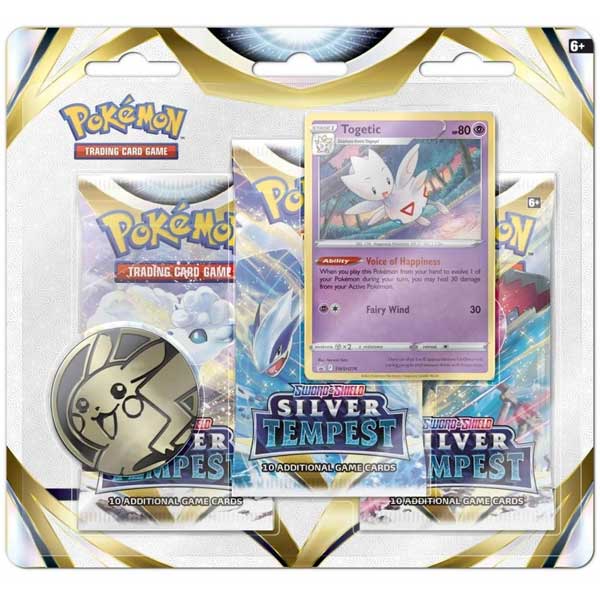 Pokémon TCG Sword & Shield 12 Silver Tempest 3 pack Blister Togetic (Pokémon) kártyajáték