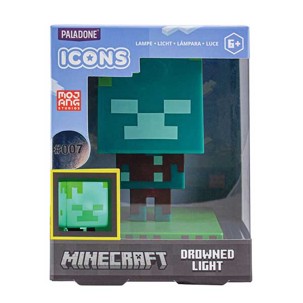 Lámpa Drowned Zombie Icon Light BDP (Minecraft) Lámpa Drowned Zombie Icon Light BDP (Minecraft)