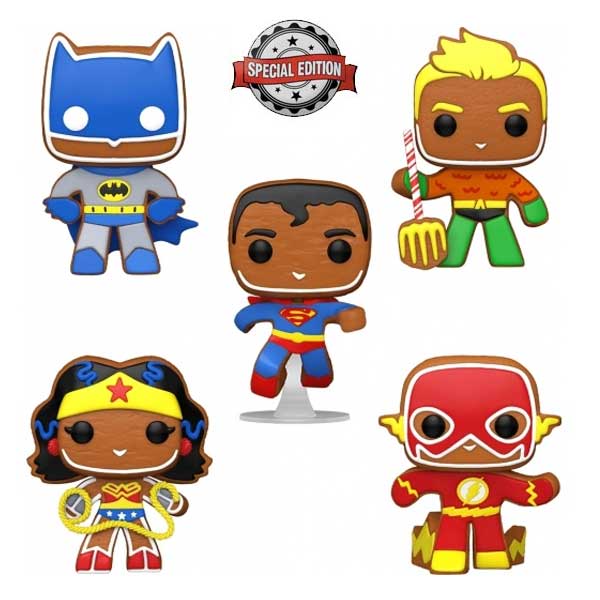 POP! 5 Pack DC Heroes Gingerbread (DC) Special Kiadás POP! 5 Pack DC Heroes Gingerbread (DC) Special Kiadás