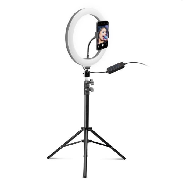 SBS Selfie Ring Light with extendable tripod - OPENBOX (Bontott csomagolás, teljes garancia)