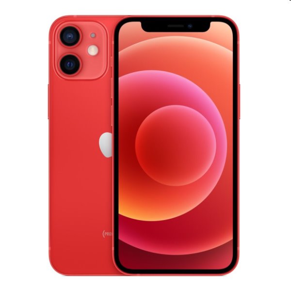 Apple iPhone 12 mini 128GB, red, A osztály - használt, 12 hónap garancia Apple iPhone 12 mini 128GB, red, A osztály - használt, 12 hónap garancia