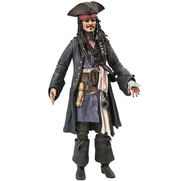 Pirates of the Caribbean Deluxe Jack Sparrow Action Figure - OPENBOX (Bontott csomagolás, teljes garancia)
