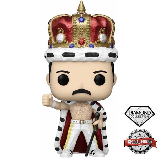 POP! Rocks: Freddie Mercury King (Queen) Diamond Special Kiadás figura