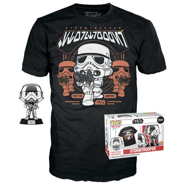 POP! Tees: Stormtrooper Figure & TShirt (Star Wars) S POP! Tees: Stormtrooper Figure & TShirt (Star Wars) S