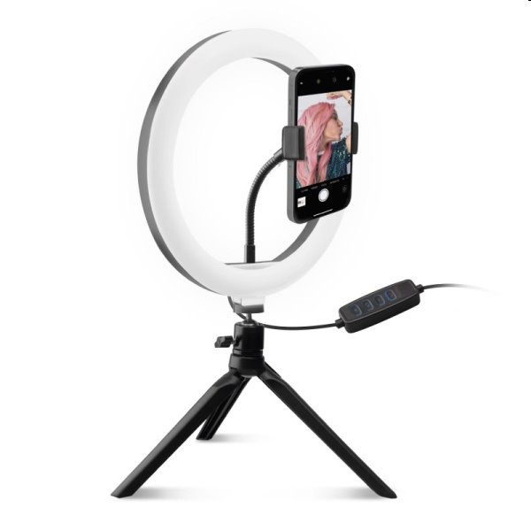 SBS Tripod with 20cm Selfie Ring Light - OPENBOX (Bontott csomagolás, teljes garancia)