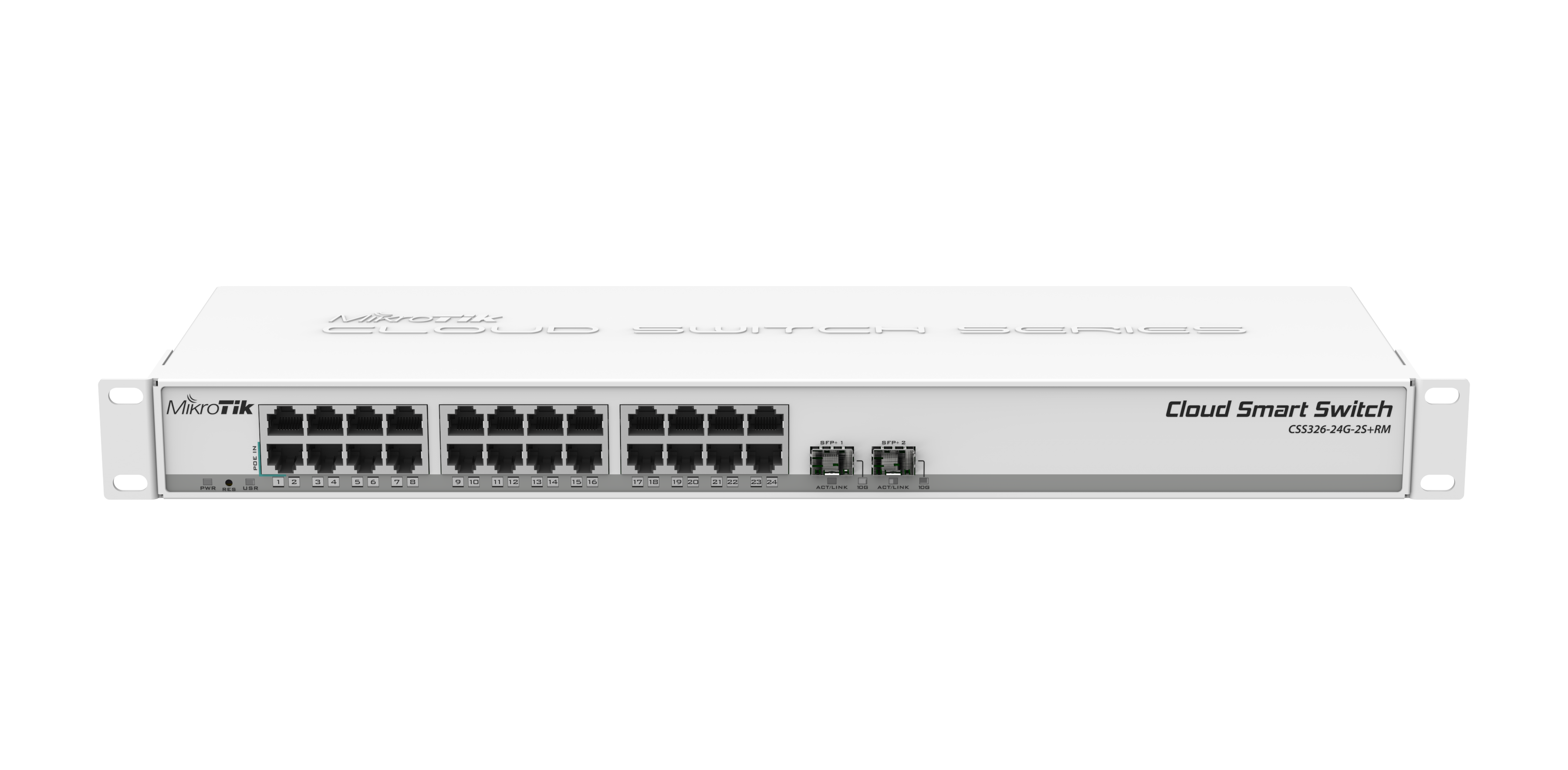 MIKROTIK RouterBOARD Cloud Smart Switch CSS326-24G-2S+RM + SwOS (24x GLAN; 2x SFP+) rack MIKROTIK RouterBOARD Cloud Smart Switch CSS326-24G-2S+RM + SwOS (24x GLAN; 2x SFP+) rack