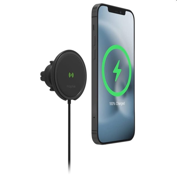 Mophie vezeték nélküli autós töltő for Apple iPhone Magsafe-vel 15W Mophie vezeték nélküli autós töltő for Apple iPhone Magsafe-vel 15W