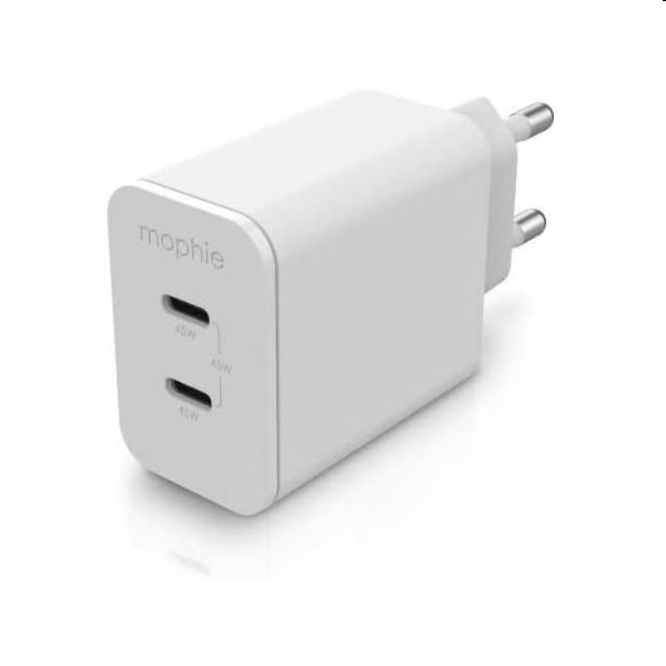 Mophie Hálózati adapter GaN PD 45W USB-C, fehér