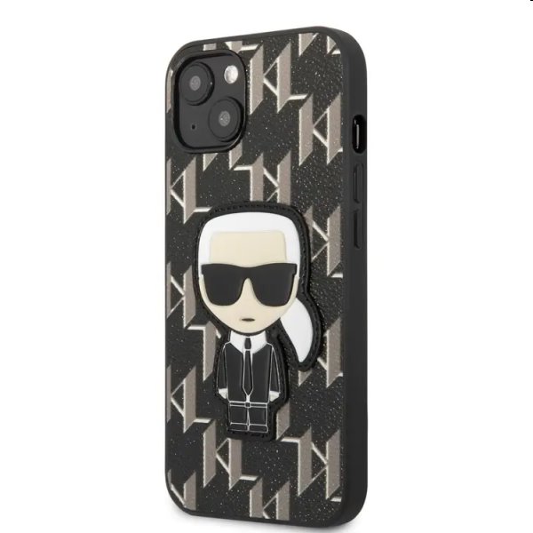 Tok Karl Lagerfeld Monogram Ikonik for Apple iPhone 13 mini, fekete