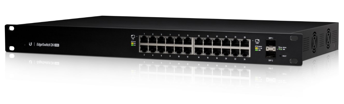 Ubiquiti EdgeMAX switch ES24-250W   24x1000Mbps + 2xSFP   PoE/PoE+/PoE24V akciós termékkép 1
