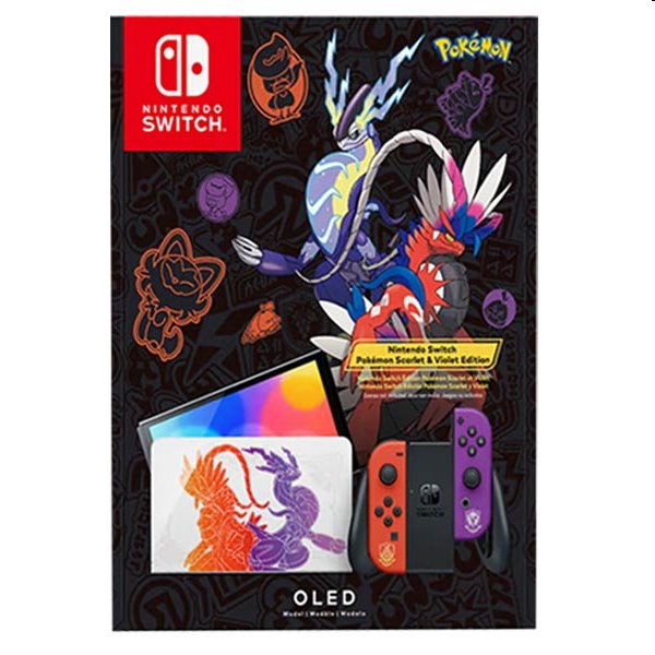 Nintendo Switch OLED Model (Pokémon Scarlet & Violet Edition) - OPENBOX (Bontott csomagolás, teljes garancia)