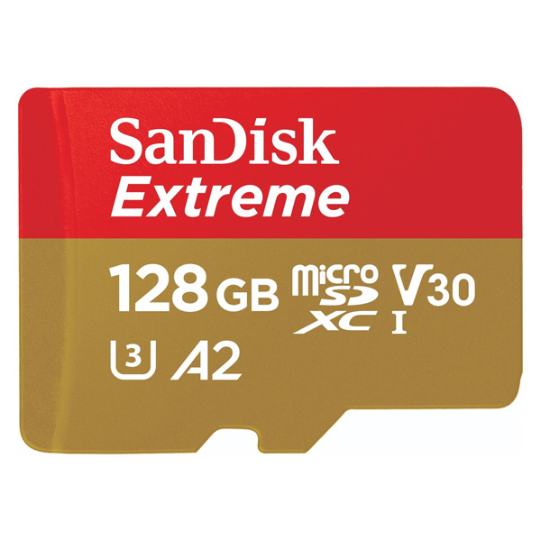 SanDisk Extreme 128GB microSD card SanDisk Extreme 128GB microSD card