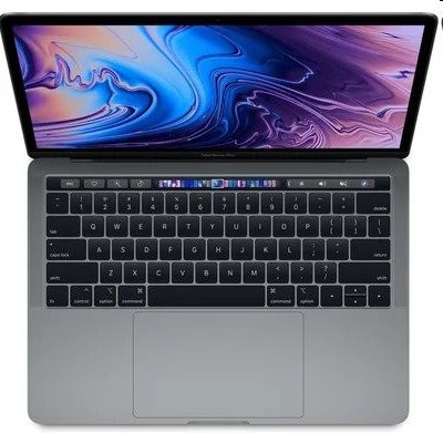 Apple MacBook Pro 13" 2018  i5 2,3 Ghz 4-core 8GB Touch Bar 256GB, Silver, B osztály - használt, 12 hónap garancia