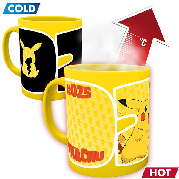 Bögre Heat Change Pikachu (Pokémon) 320 ml Bögre Heat Change Pikachu (Pokémon) 320 ml