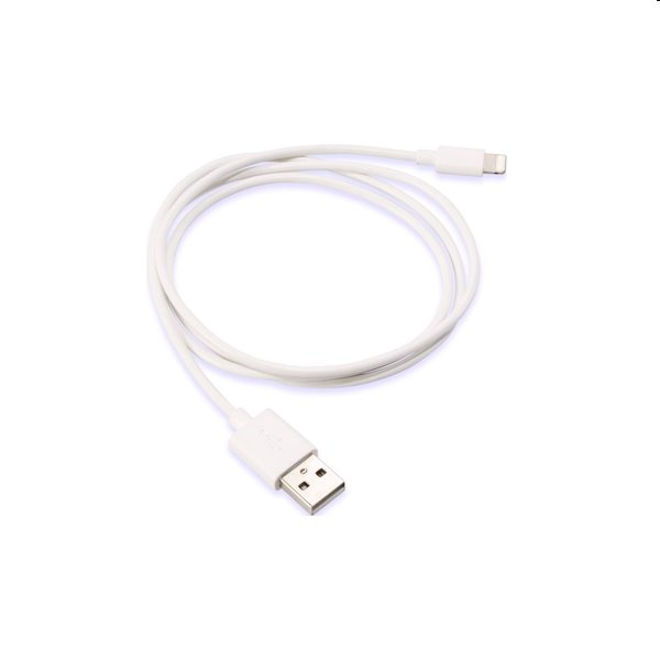 Kábel USB/Lightning, 0,2 m, fehér