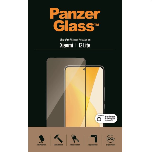 Védőüveg PanzerGlass UWF AB for Xiaomi 12 Lite, fekete