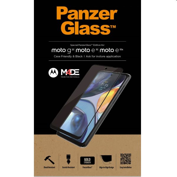 Temperált védőüveg PanzerGlass Case Friendly for Motorola Moto G22/E32/E32s
