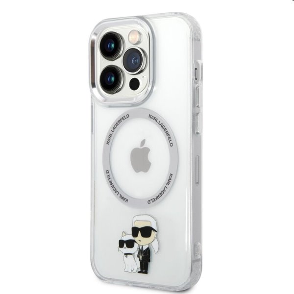 Tok Karl Lagerfeld MagSafe IML Karl and Choupette NFT for Apple iPhone 14 Pro Max, átlátszó