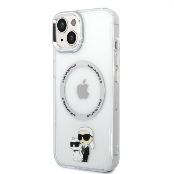 Tok Karl Lagerfeld MagSafe IML Karl and Choupette NFT for Apple iPhone 14, átlátszó