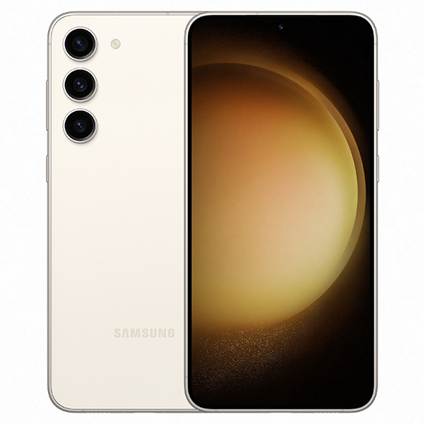 Samsung Galaxy S23 Plus, 8/256GB, cream, A osztály - használt, 12 hónap garancia