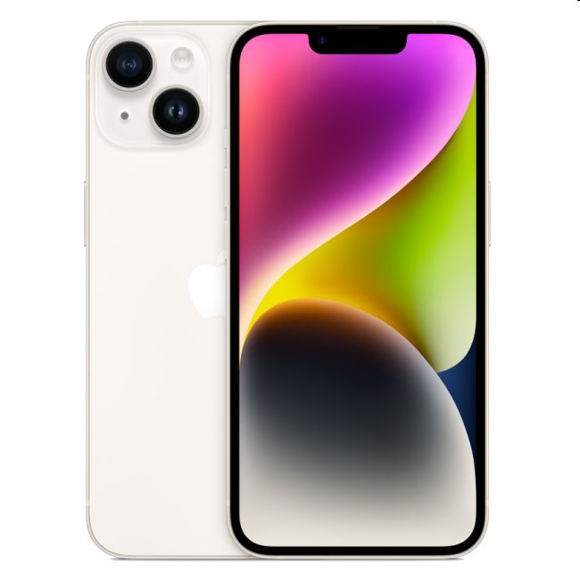 Apple iPhone 14 128GB, starlight, A osztály - használt, 12 hónap garancia Apple iPhone 14 128GB, starlight, A osztály - használt, 12 hónap garancia
