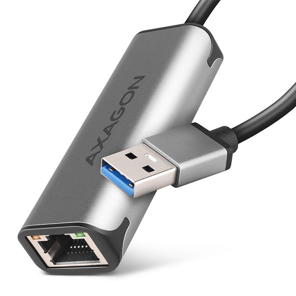 AXAGON ADE-25R Type-A USB3.2 Gen 1 - 2.5 Gigabit Ethernet 10/100/1000/2500 adapter, titan grey