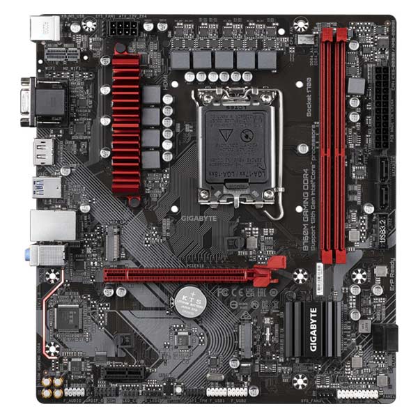 Gigabyte B760M Játékos, Intel B760, LGA1700, 4xDDR4, mATX