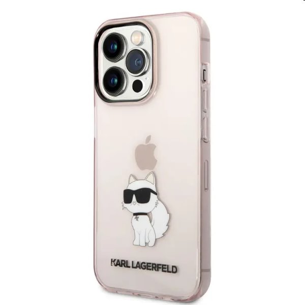 Tok Karl Lagerfeld IML Choupette NFT for Apple iPhone 14 Pro, rózsaszín