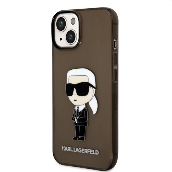 Tok Karl Lagerfeld IML Ikonik NFT for Apple iPhone 14 Plus, fekete