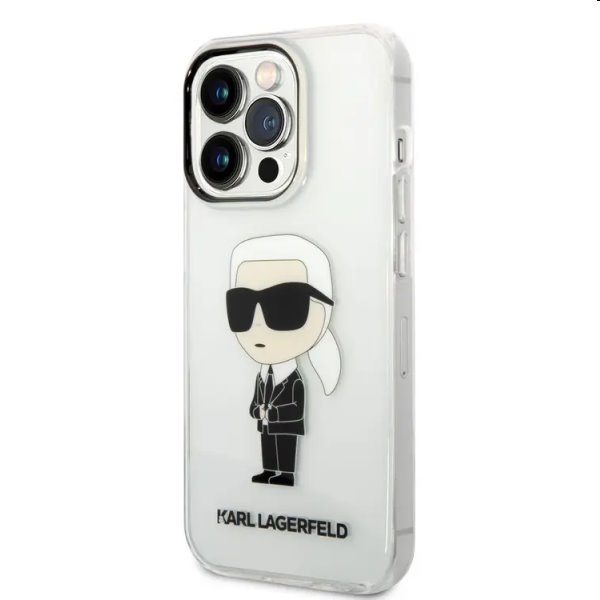 Tok Karl Lagerfeld IML Ikonik NFT for Apple iPhone 14 Pro Max, átlátszó