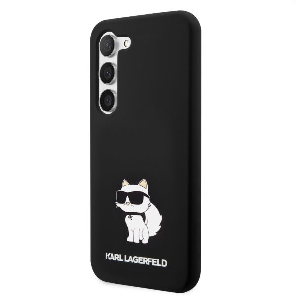 Tok Karl Lagerfeld Liquid Silicone Choupette NFT for Samsung Galaxy S23 Plus, fekete