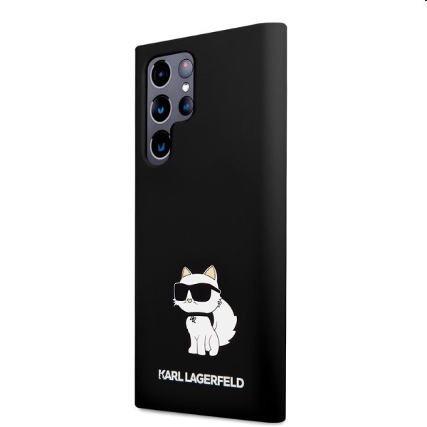 Tok Karl Lagerfeld Liquid Silicone Choupette NFT for Samsung Galaxy S23 Ultra, fekete