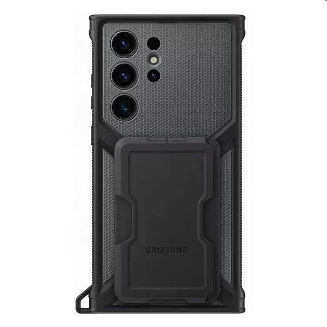 Rugged Gadget tok Samsung Galaxy S23 Ultra számára, titan (levehető fogantyúval)