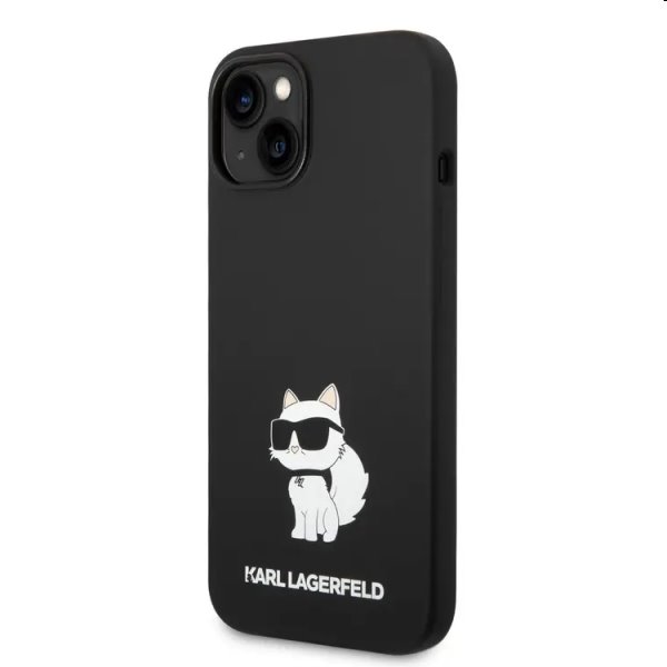 Hátlapi tok Karl Lagerfeld Liquid Silicone Choupette NFT for Apple iPhone 14, fekete