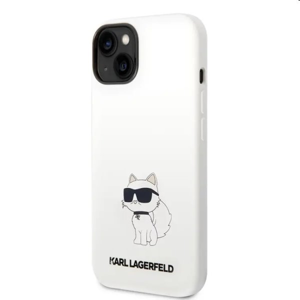 Hátlapi tok Karl Lagerfeld Liquid Silicone Choupette NFT for Apple iPhone 14 Plus, fehér