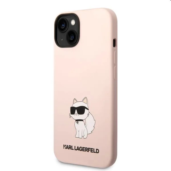 Hátlapi tok Karl Lagerfeld Liquid Silicone Choupette NFT for Apple iPhone 14 Plus, rózsaszín