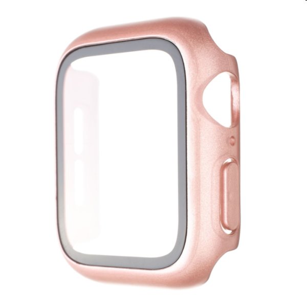 FIXED Pure+ védőtok temperált üveggel for Apple Watch 40mm, rózsaszín