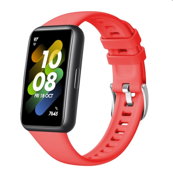 FIXED szilikonszíj for Huawei Band 7, piros