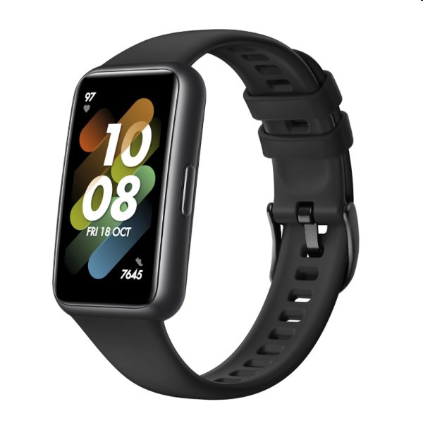 FIXED szilikonszíj for Huawei Band 7, fekete