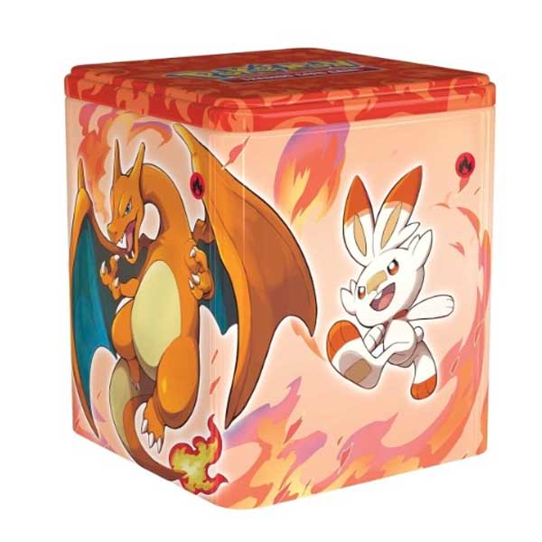 PKM Fire Stacking Tin (Pokémon) - OPENBOX (Bontott csomagolás, teljes garancia) DE