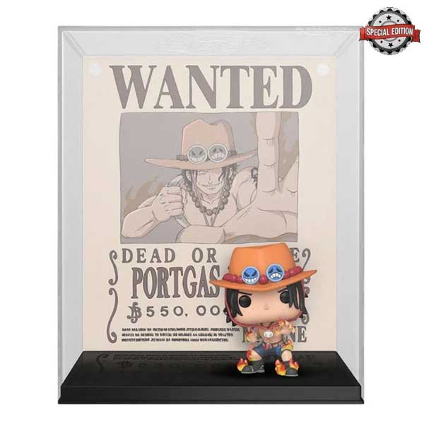 POP! Art Cover: Ace (Wanted Poster) (One Piece) Special Kiadás figura